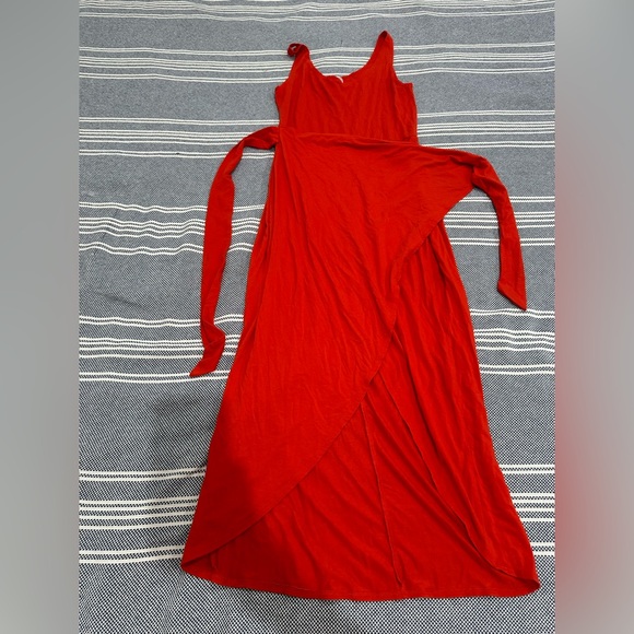 Reformation Red Wrap Dress - Picture 1 of 6